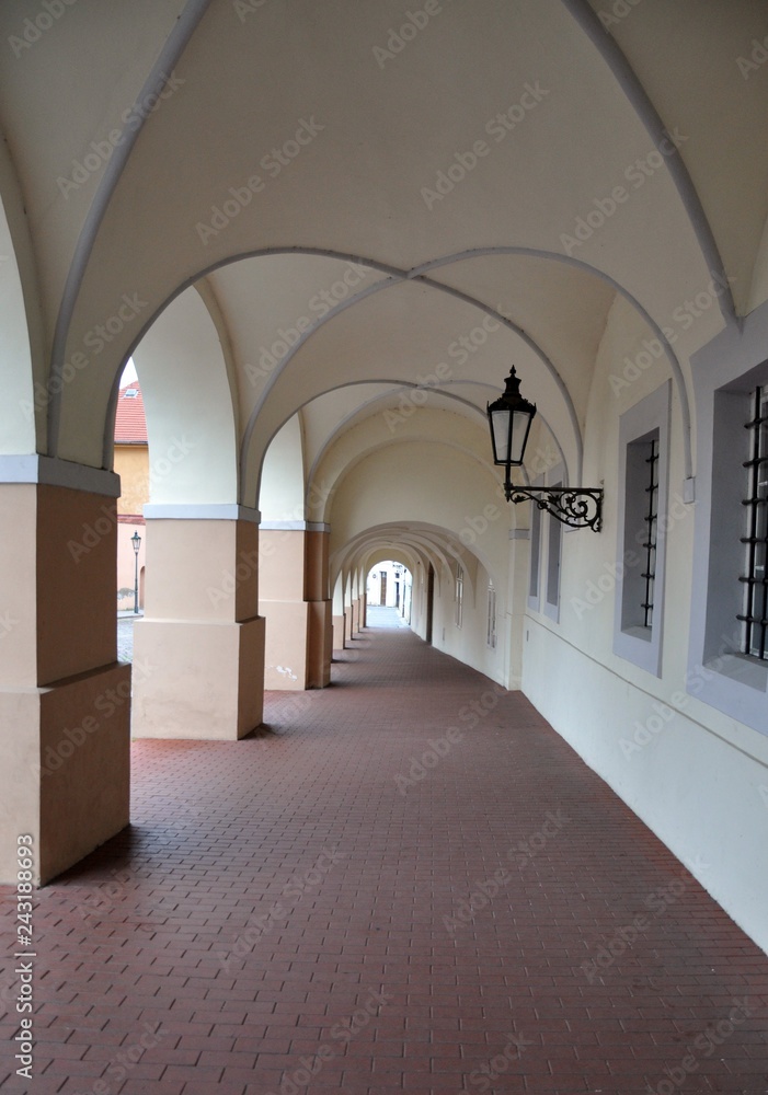 An archway passage in the historical city