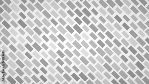 Abstract background of diagonally arranged rectangles in gray colors
