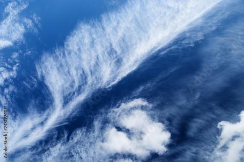 Fototapeta Naklejka Na Ścianę i Meble -  Cloudscape with with stratocumulus clouds on the blue sky.