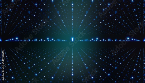 Vector interstellar space background.Cosmic galaxy illustration. with nebula, stardust and bright shining stars.  for party ,artwork, brochures, posters.