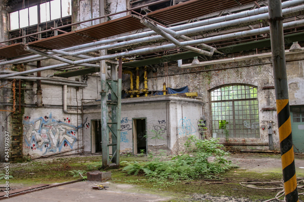 Lost Place garage of railway Lost Place garage of railway