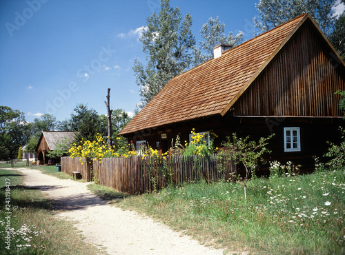 open air museum of the village of Opole, Poland