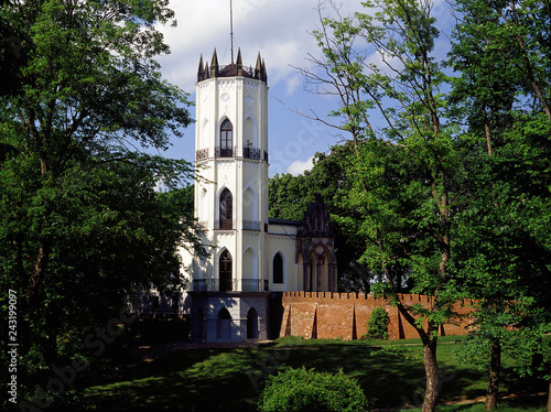 Obraz na płótnie Opinogora, Poland - June, 2012: neo-gothic caste in Opinogora