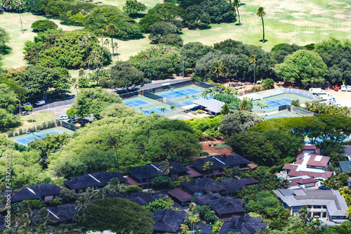 Tennis Courts in Hawaii, Oahu photo