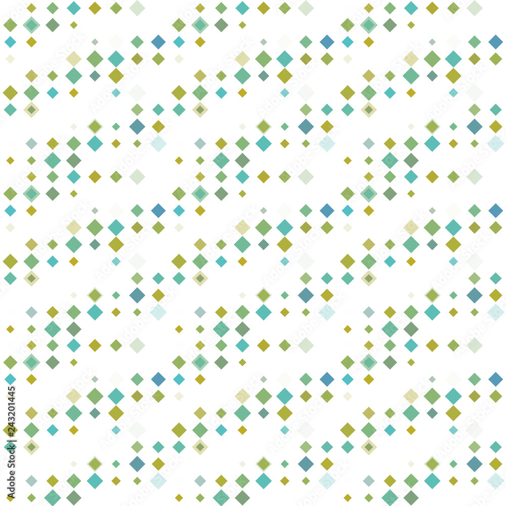 Abstract seamless pattern background with multicolored various rhombuses.