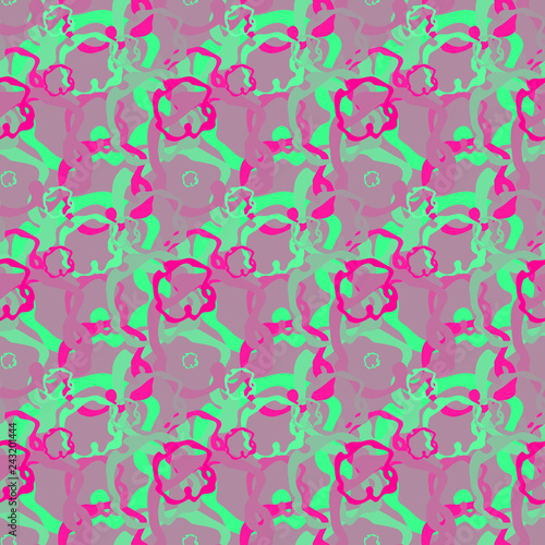 Wallpaper Mural Seamless background pattern with colored diverse doodles. Torontodigital.ca
