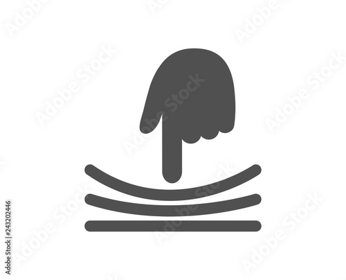 Elastic icon. Resilience material sign. Quality design element. Classic style icon. Vector