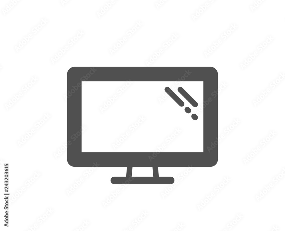 Monitor icon. Computer component device sign. Screen symbol. Quality design element. Classic style icon. Vector Monitor icon. Computer component device sign. Screen symbol. Quality design element. Classic style icon. Vector