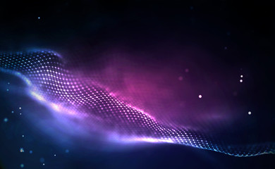 Blockchain technology background. Cryptocurrency fintech block chain network and programming concept. Abstract Segwit.