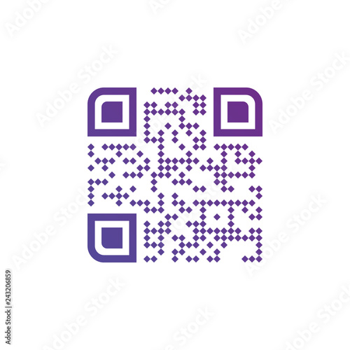 Creative qr code icon made ...