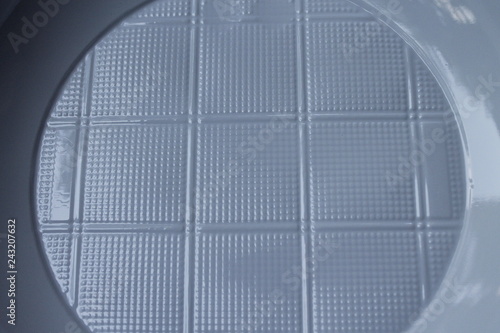Texture of white hard plastic, abstract background