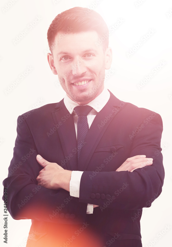 portrait of a confident businessman. portrait of a confident businessman.