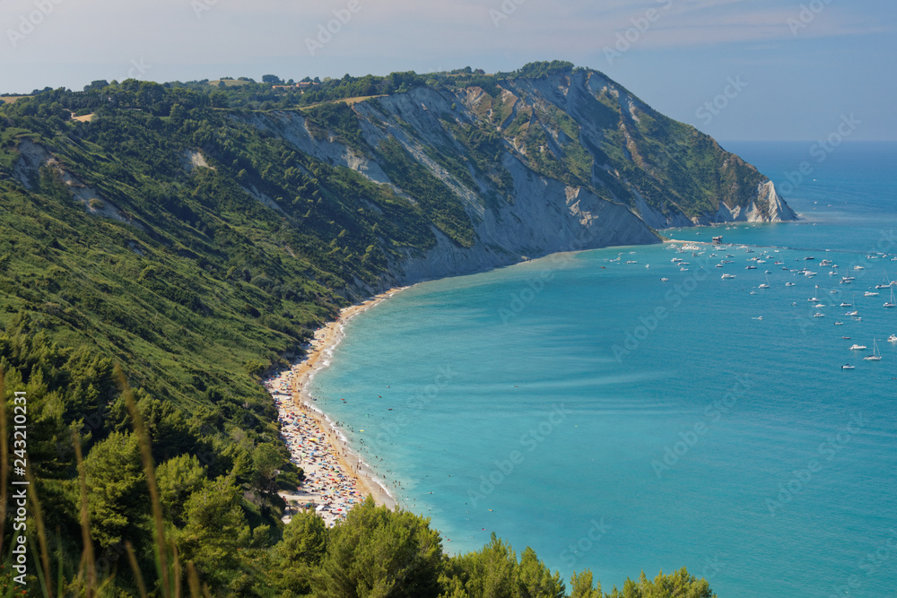 Mezzavalle Beach on Italian Adriatic coast