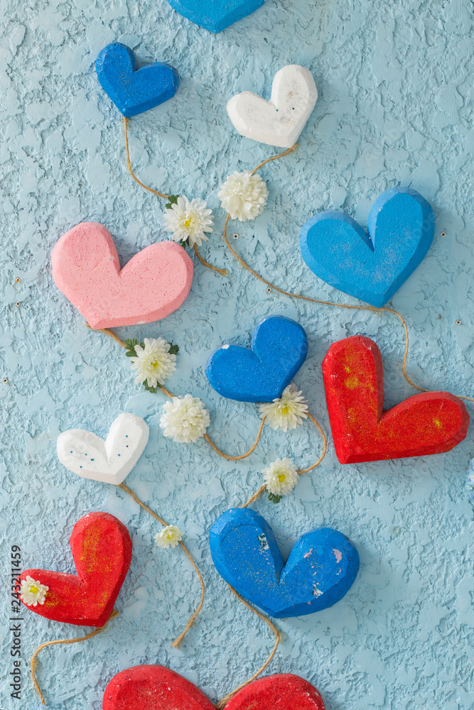 Fototapeta premium texture heart wall