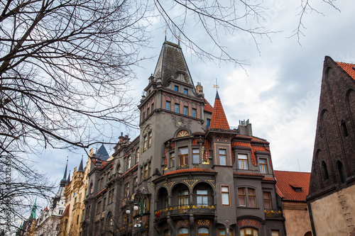 Photography Beautiful architecture of the buildings at Prague old town