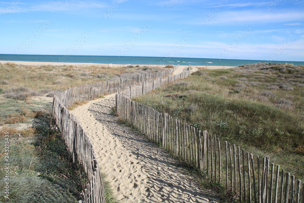 Plage de Canet en roussillon