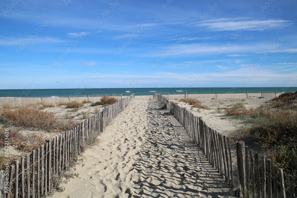 Plage de Canet en roussillon