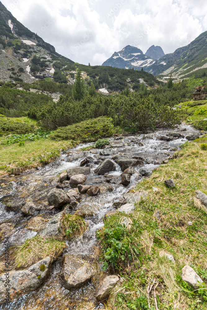 Summer landscape of Malyovitsa peak and Malyoviska river, Rila Mountain, Bulgaria Summer landscape of Malyovitsa peak and Malyoviska river, Rila Mountain, Bulgaria