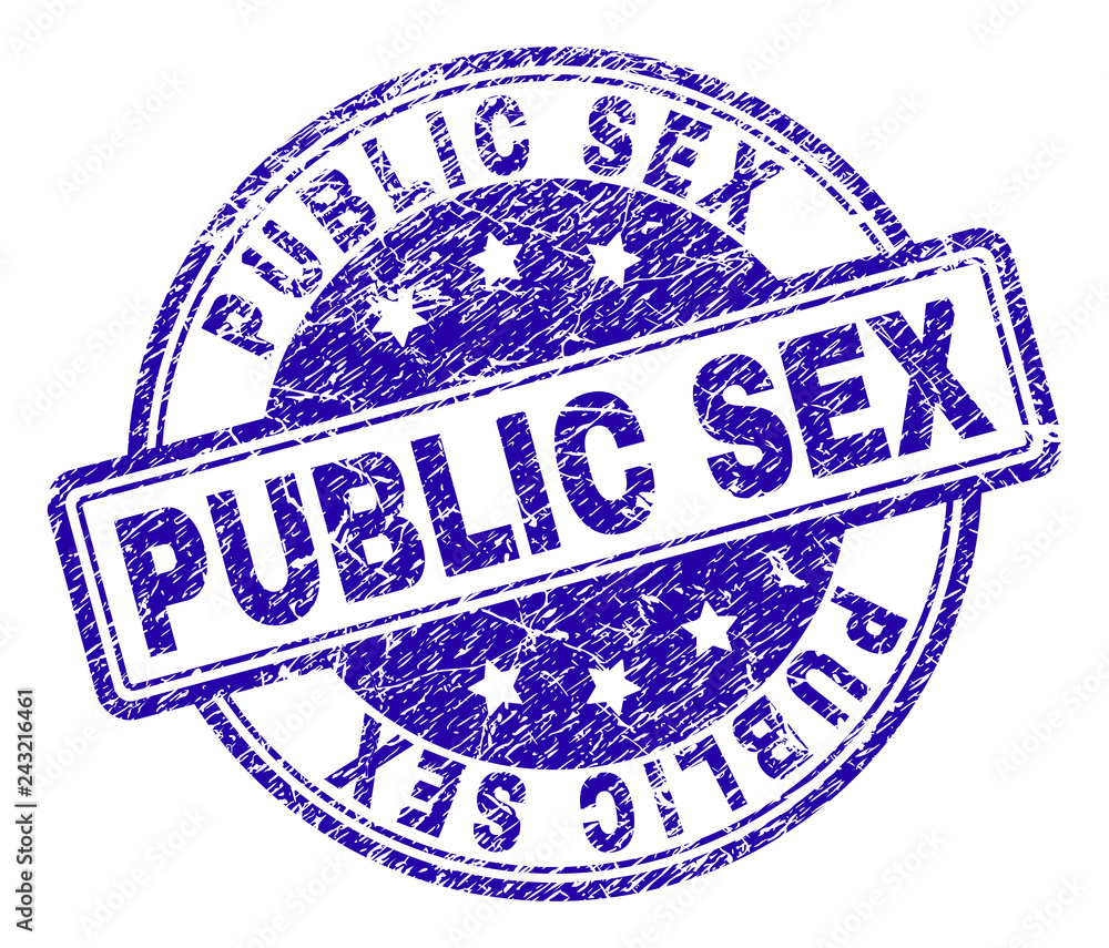 PUBLIC SEX stamp seal watermark with distress texture. Designed with rounded rectangles and circles. Blue vector rubber print of PUBLIC SEX title with grunge texture. PUBLIC SEX stamp seal watermark with distress texture. Designed with rounded rectangles and circles. Blue vector rubber print of PUBLIC SEX title with grunge texture.