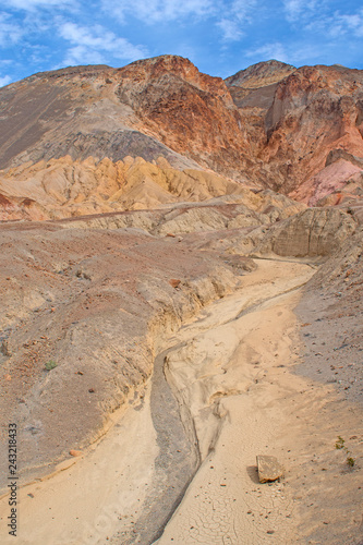 Colorful Dry Wash in the Desert