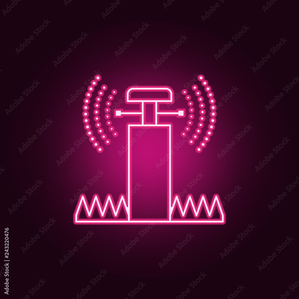 lawn sprinkler icon. Elements of Sprinkler in neon style icons. Simple icon for websites, web design, mobile app, info graphics lawn sprinkler icon. Elements of Sprinkler in neon style icons. Simple icon for websites, web design, mobile app, info graphics