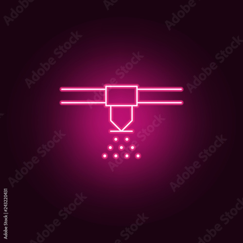 fire sprinkler icon. Elements of Sprinkler in neon style icons. Simple icon for websites, web design, mobile app, info graphics