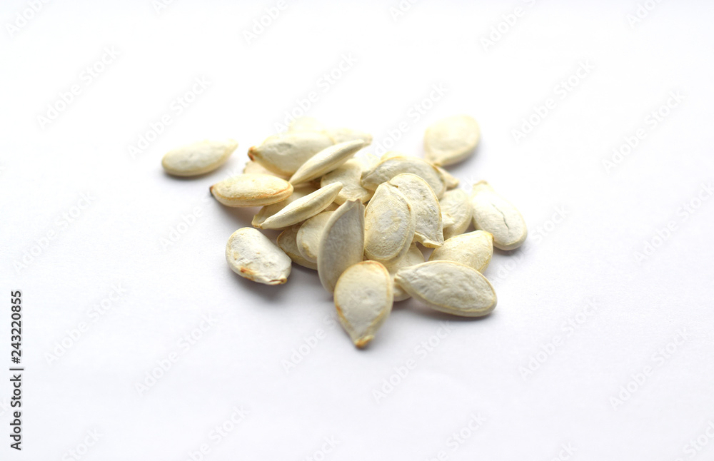 Raw pumpkin seeds with shell