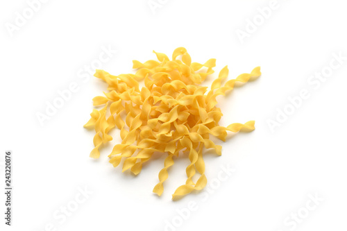 Dry curly egg noodles