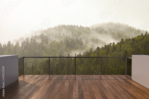 Obraz na płótnie Balcony view of  mountains