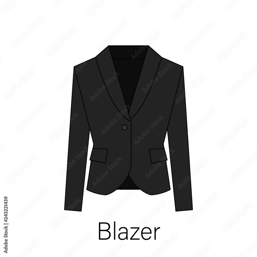 Men blazer or jacket or suit symbol simple flat vector icon in line design. Blazer illustration for web, mobile apps, design. Blazer vector symbol Men blazer or jacket or suit symbol simple flat vector icon in line design. Blazer illustration for web, mobile apps, design. Blazer vector symbol