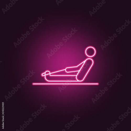 Towel stretch for leg  icon. Element of medicine physiotherapy of legs icon for mobile concept and web apps. Thin line Towel stretch for leg  icon can be used for web and