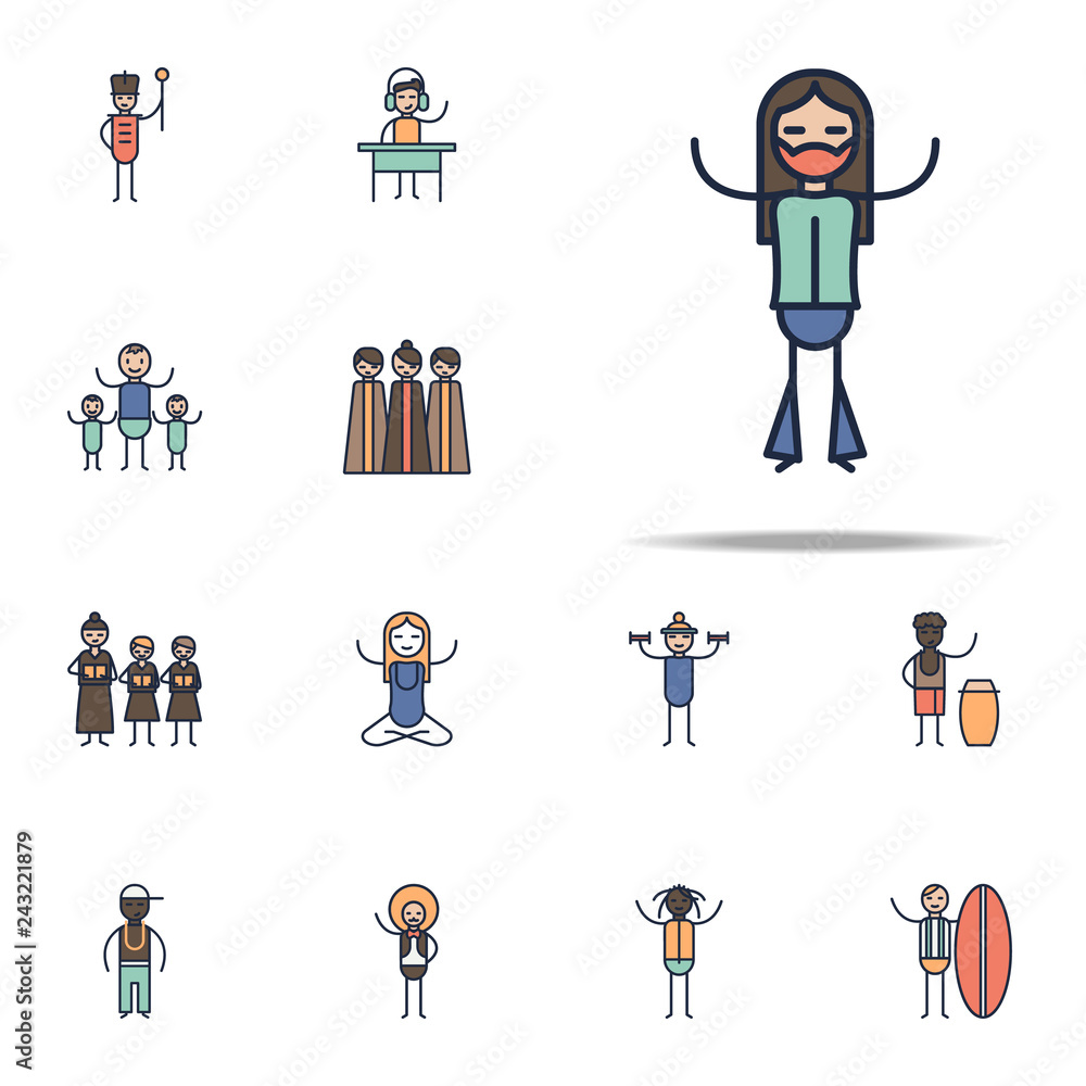 rock musician icon. Linear musical genres icons universal set for web and mobile rock musician icon. Linear musical genres icons universal set for web and mobile