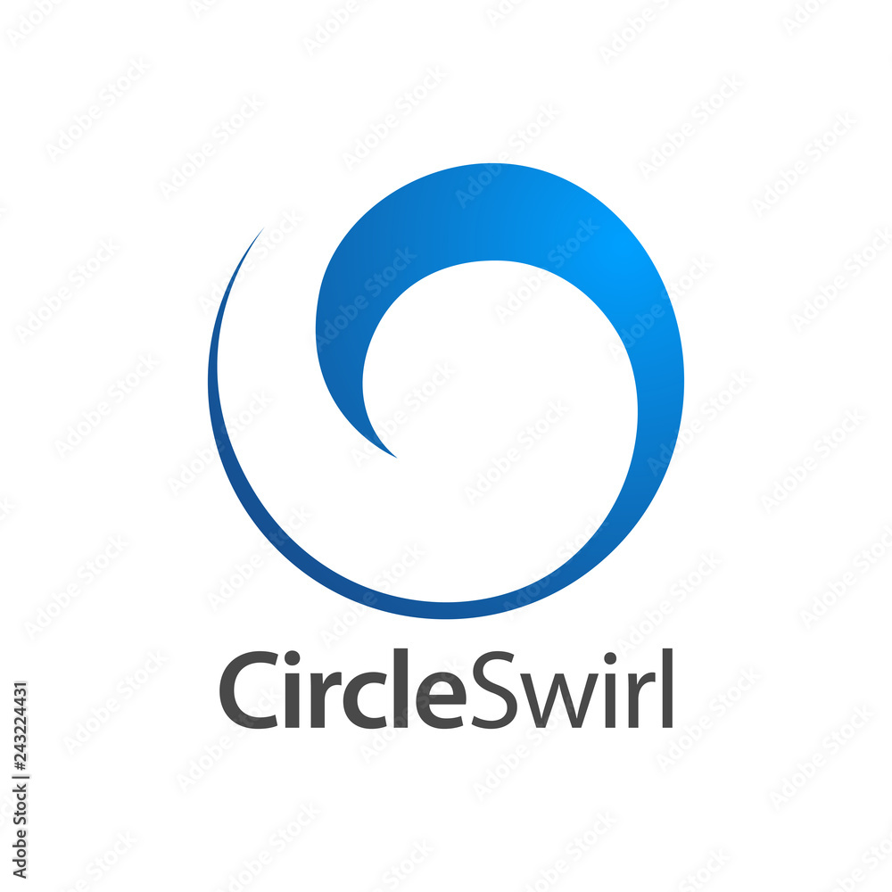 Circle swirl logo concept design. Symbol graphic template element Circle swirl logo concept design. Symbol graphic template element