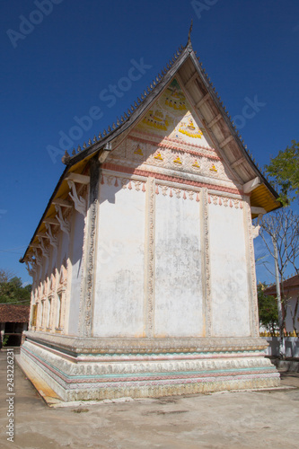 Wat Pra Bat Temple  it is in middle of Laos