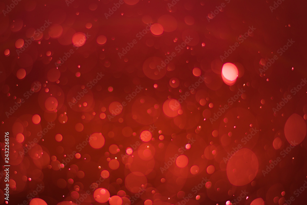 Fototapeta abstract ruby red background with soft blur bokeh light effect