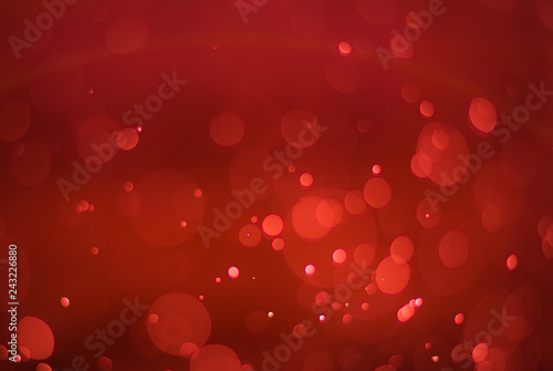Red christmas bokeh background