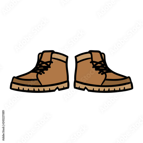 Cartoon Pair of Boots