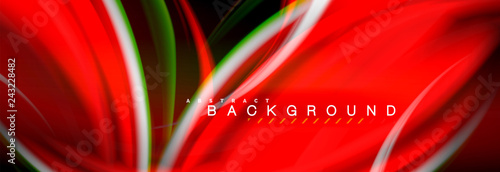Blurred fluid colors background, abstract waves lines, mixing colours with light effects on light backdrop. Vector artistic illustration for presentation, app wallpaper, banner or posters