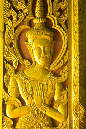 Wallpaper Mural Gods or angels sculpture decorate at the church window. Torontodigital.ca