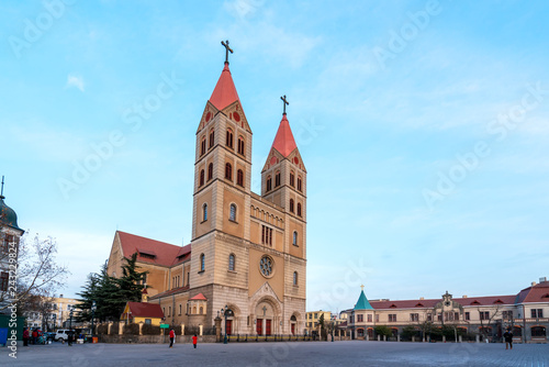 St. Mier's Cathedral in Qingdao, China..
