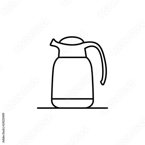 kettle, liquid container, teapot icon. Element of kitchen utensils icon for mobile concept and web apps. Detailed kettle, liquid container, teapot icon can be used for web