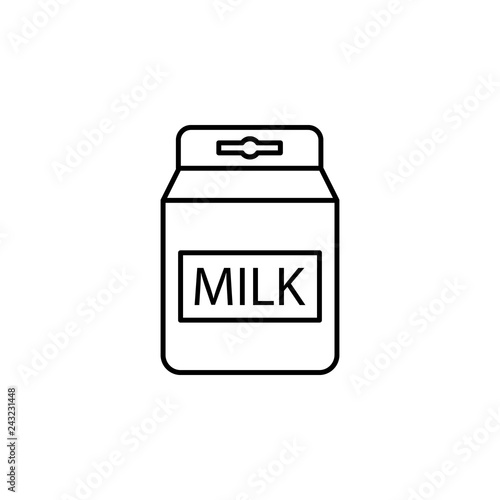 milk bottle, milk container icon. Element of kitchen utensils icon for mobile concept and web apps. Detailed milk bottle, milk container icon can be used for web and mobile