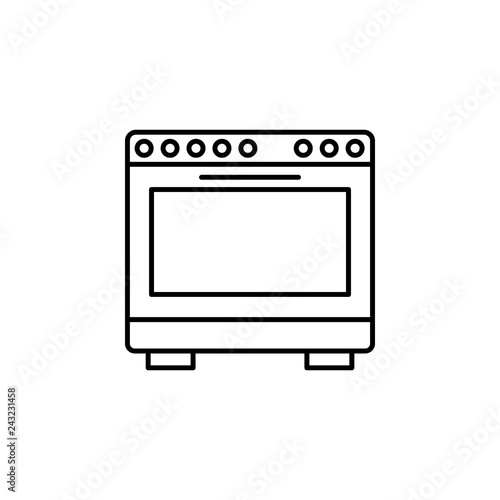 burner oven, cooking range, gas range & stove icon. Element of kitchen utensils icon for mobile concept and web apps. Detailed burner oven, cooking range, gas range & stove icon