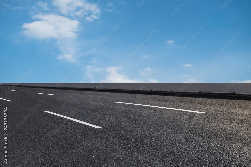 Sky Highway Asphalt Road and beautiful sky sunset scenery Sky Highway Asphalt Road and beautiful sky sunset scenery