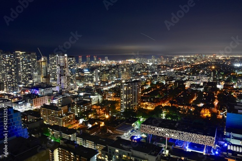 Night photo of a big City