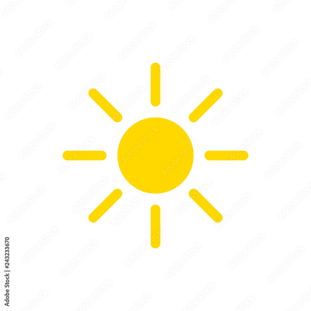 sun icon vector sun icon vector