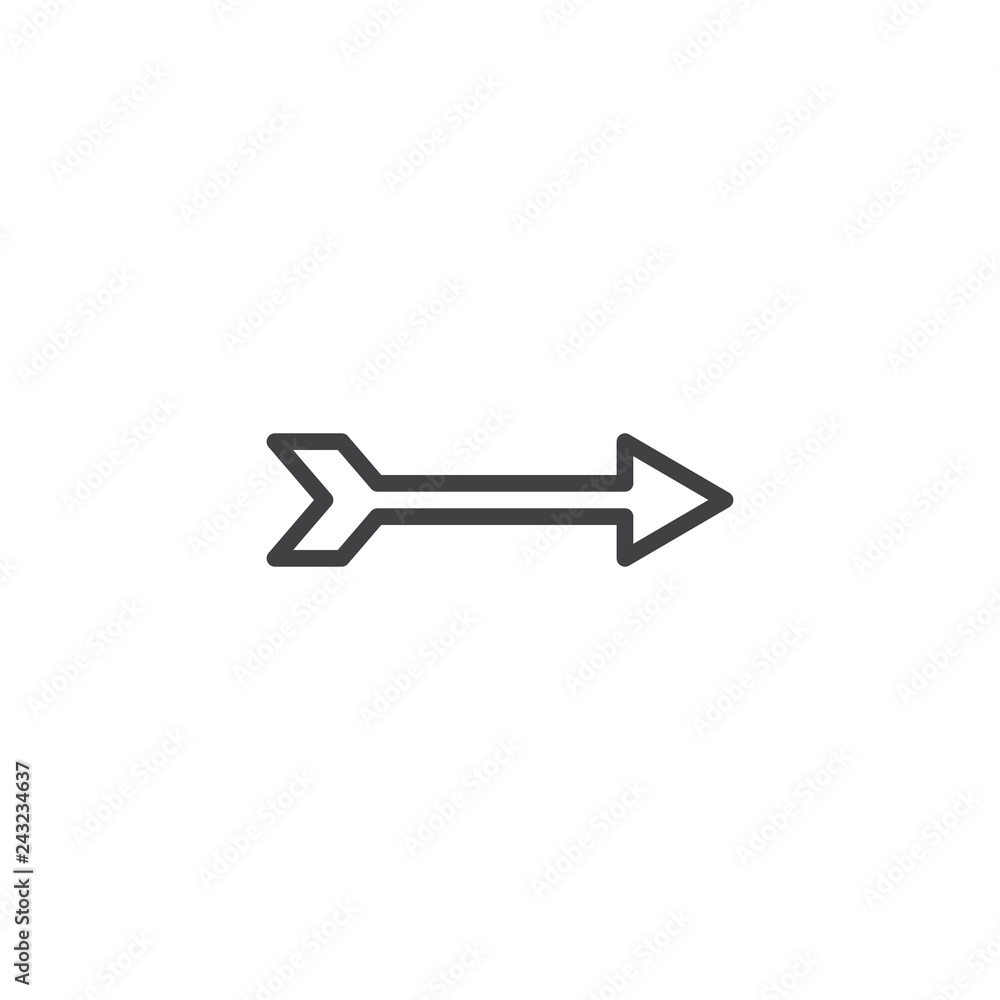 Right direction arrow line icon. linear style sign for mobile concept and web design. Arrow right outline vector icon. Symbol, logo illustration. Pixel perfect vector graphics Right direction arrow line icon. linear style sign for mobile concept and web design. Arrow right outline vector icon. Symbol, logo illustration. Pixel perfect vector graphics