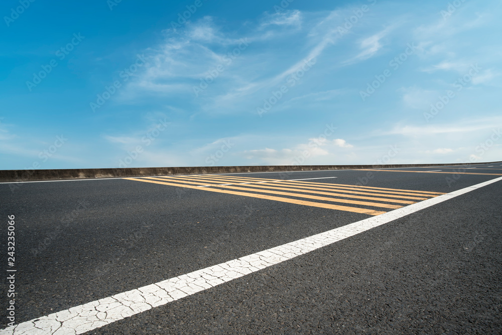Sky Highway Asphalt Road and beautiful sky sunset scenery Sky Highway Asphalt Road and beautiful sky sunset scenery