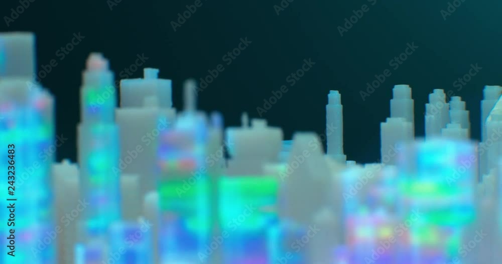 Projection mapping. Project city. Macro. 4K.
Projection mapping. Project city. Macro. 4K.