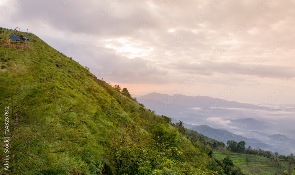 Fototapeta premium Kerala Nature Green Hill Palakkyam Thattu